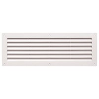 Grelha Ventiladora PVC GVRB-PVC 100x250mm branca 009.0097